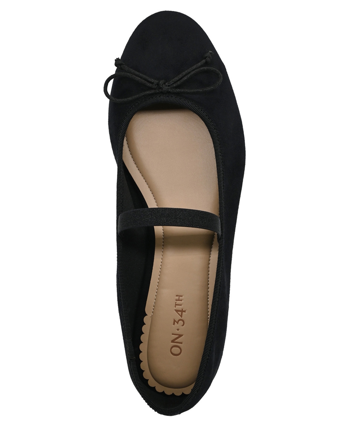On 34th Women's Farrahh Ballet Flats, Macy's Exclusive In Black