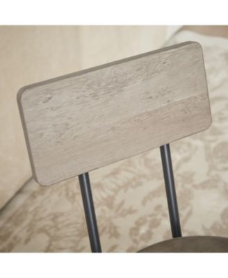 Long Bar Table Set with 3 Upholstered Stools for Kitchen, Dining or Banquet Hall