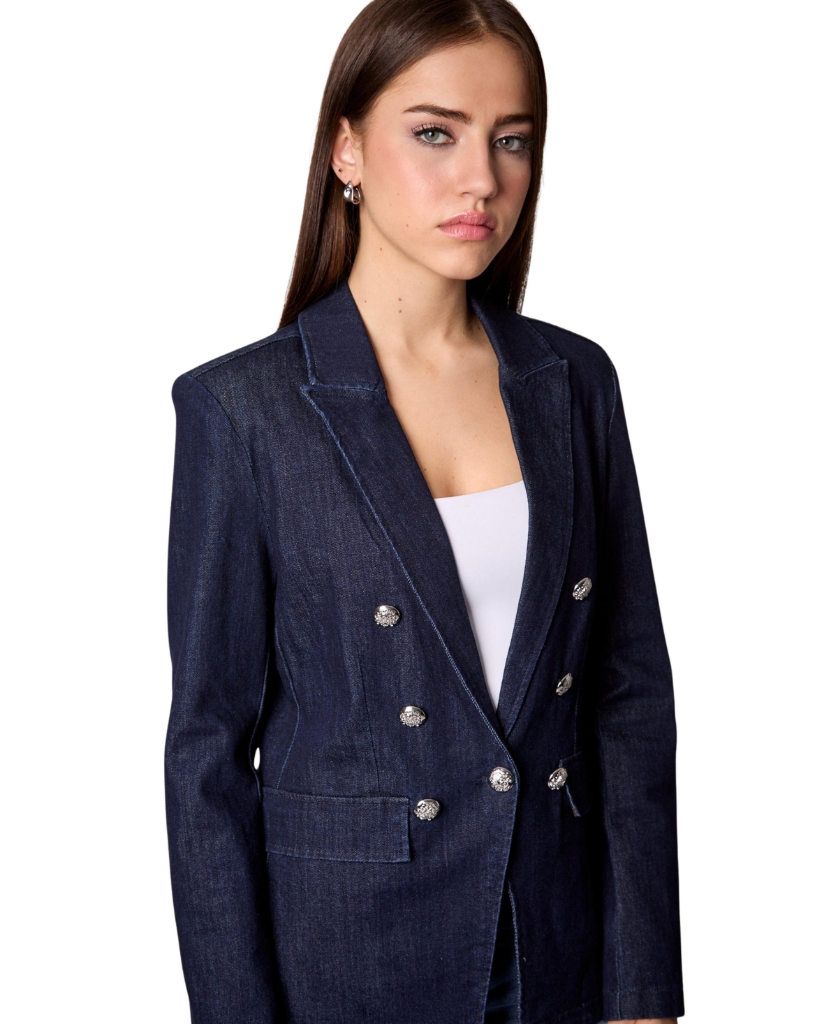 Blue Revival Women's Helen Rinse Blazer with Removable Grey Hoodie Insert