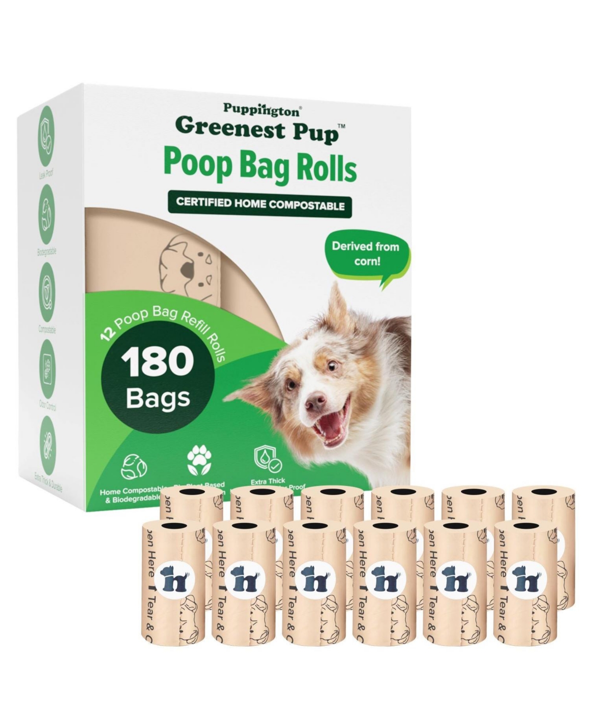 Puppington Dog Bags, Vanilla Cream