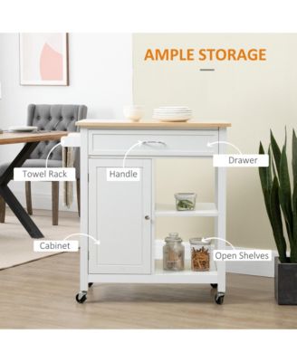 Modern Freestanding Kitchen Storage Cabinet with Adjustable Shelves for Pantry