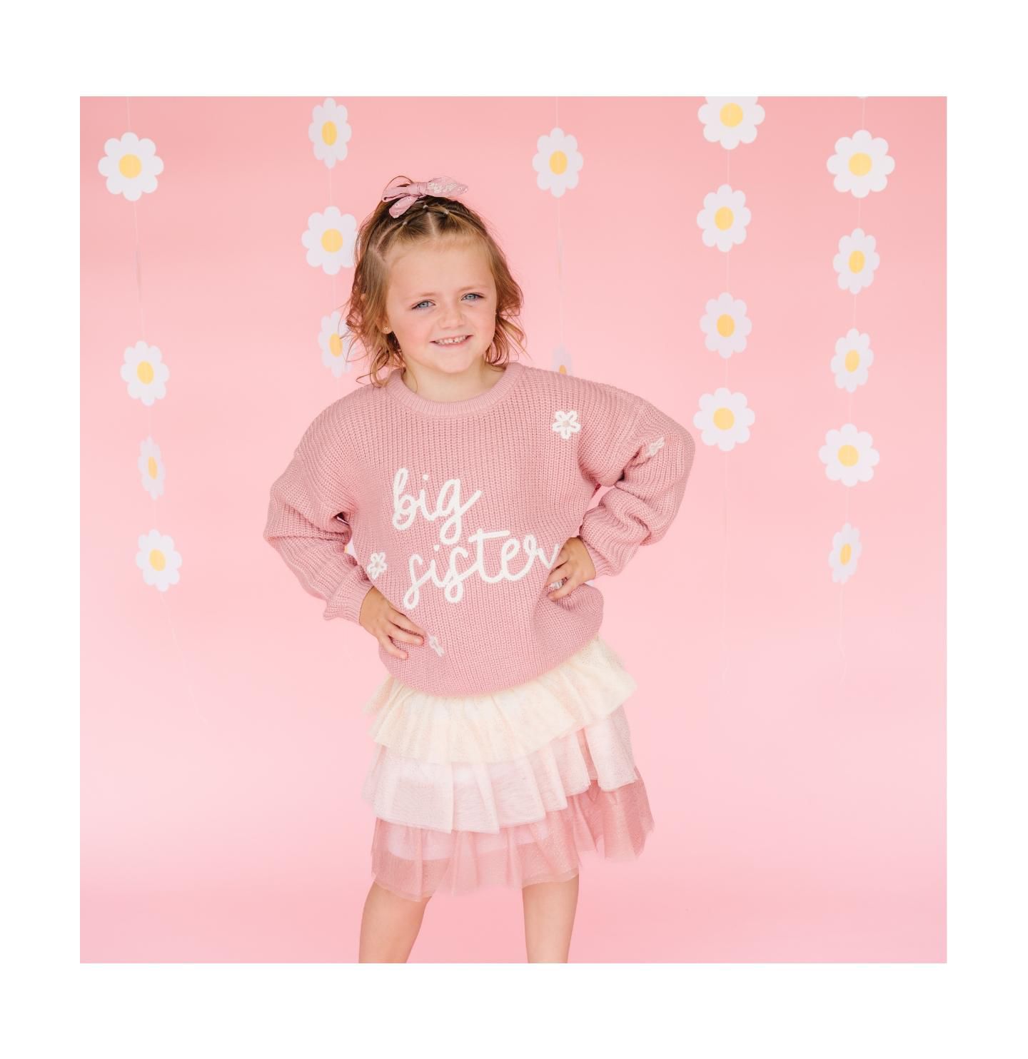 Аксессуары для волос Sweet Wink Child Big Sis Bow Headband для девочек, цвет: Пыльный розовый — фото 2