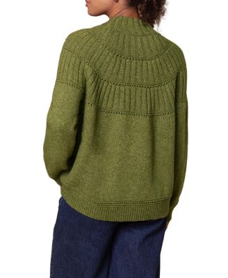 Women's Textured Yoke Sweater