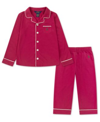 Girls' Toddler 2T-4T Button Up Shirt and Pants, 2-Piece Set