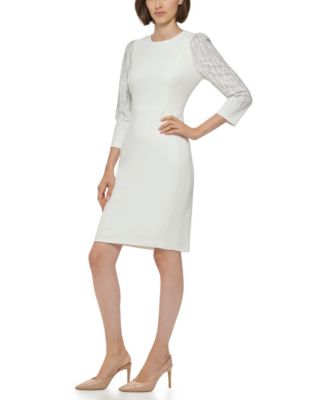 Women's Bling Sleeve Sheath Dress
