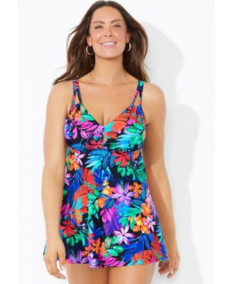 Women's Loop Strap Two-Piece Swimdress