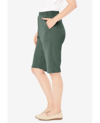 Plus Size 7-Day Knit Bermuda Shorts