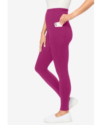 Women's Within Tall Stretch-Cotton Knit Pull-On Pocket Leggings