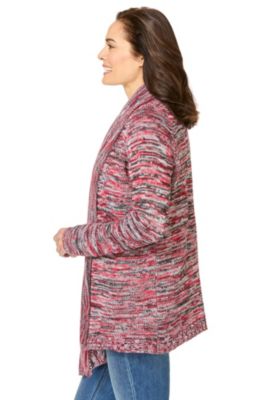 Plus Size Multi Marled Cardigan