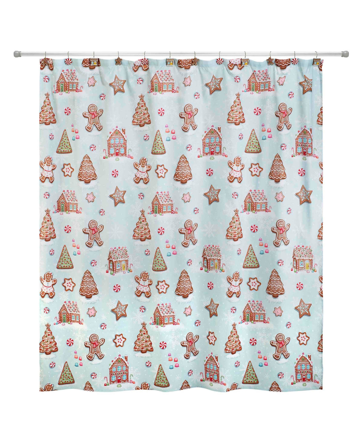 Avanti Sweet Treat Shower Curtain And 12-pc. Shower Curtain Hooks Set In Blue