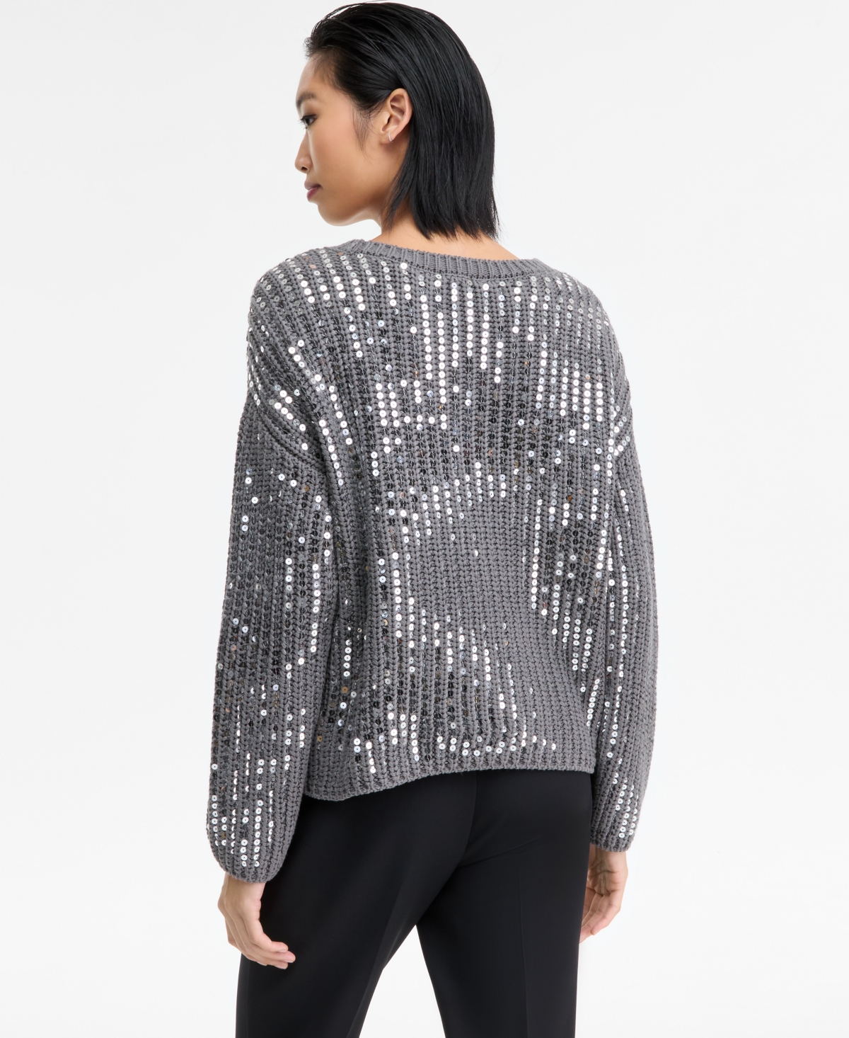 I.n.c. International Concepts Women's Bold Sequin Sweater, Macy's Exclusive