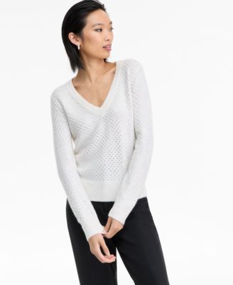 Women's Rhinestone Embellished Sweater, Macy's Exclusive