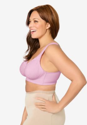 Women's Full Coverage Lace Overlay Bra