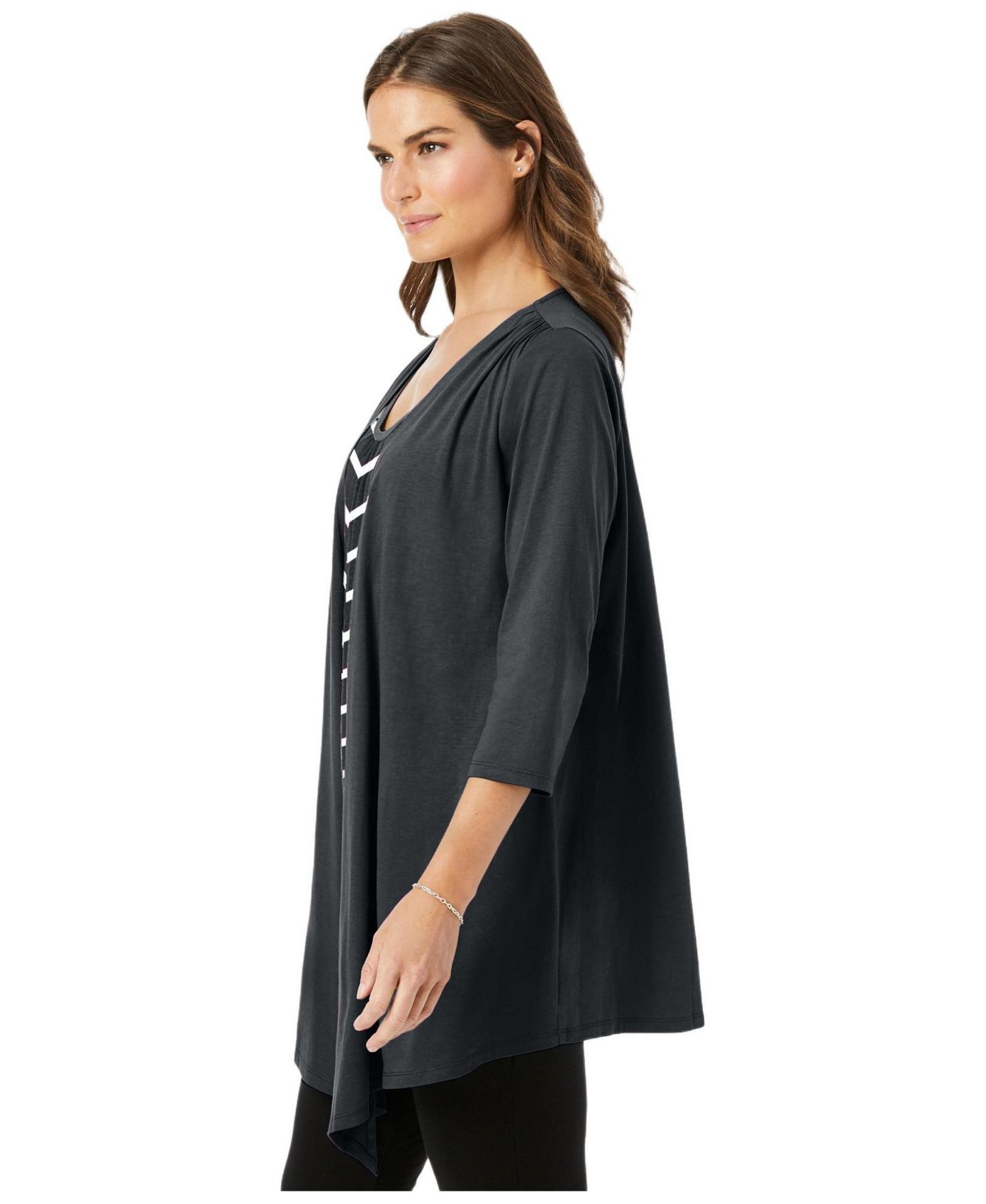 Plus Size 7-Day Layered 2-In-1 Tunic