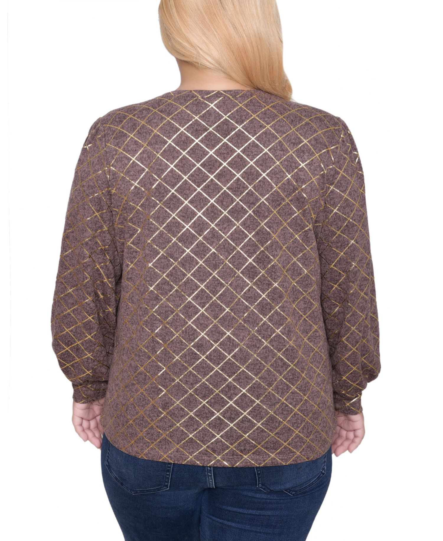 Petite Bishop Sleeve Pullover Top