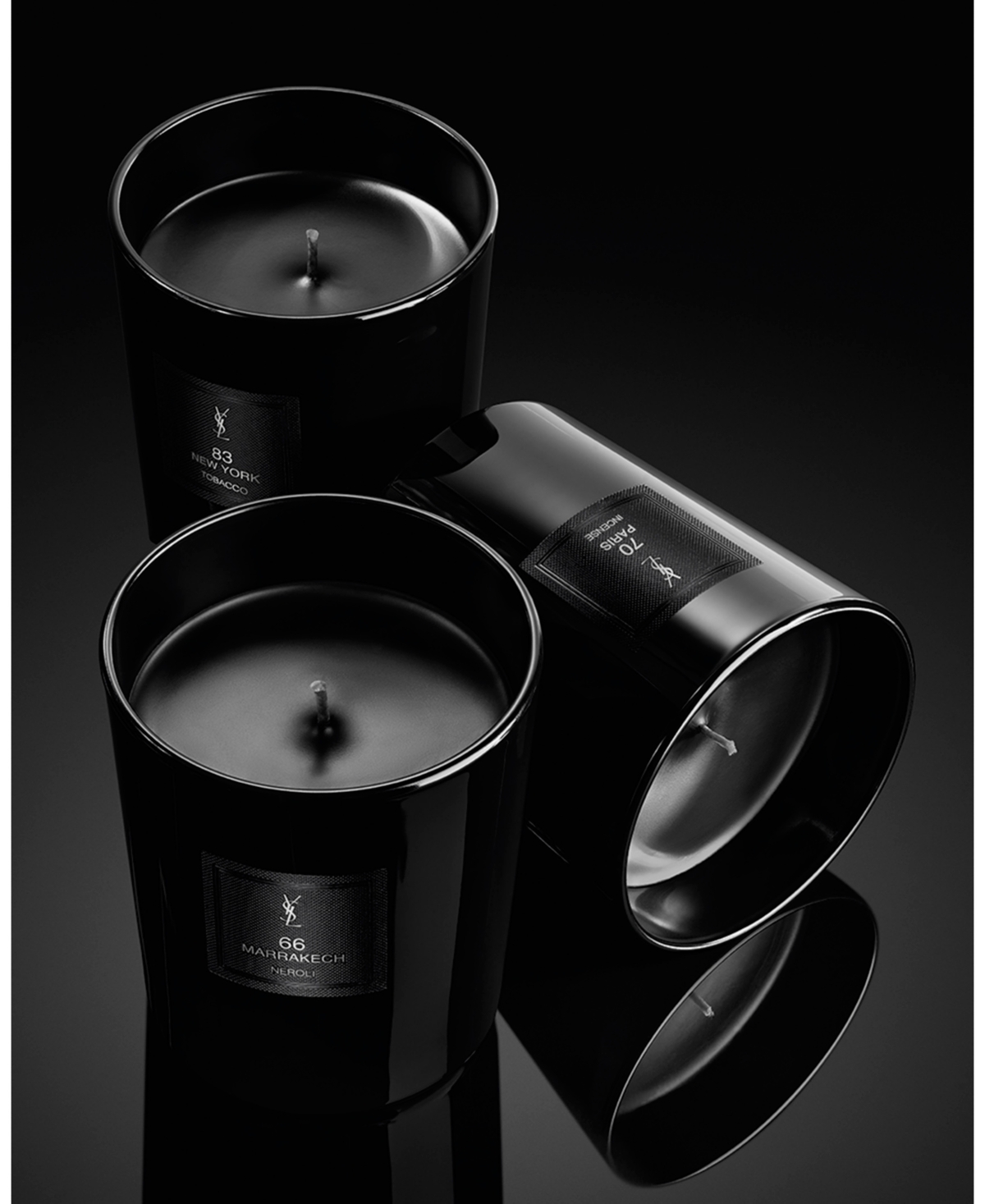 Saint Laurent New York 54 R25 Candle, 7.8 Oz. In Black