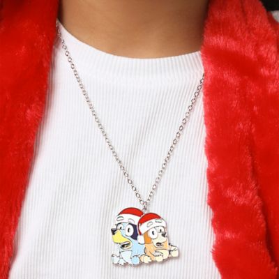 & Bingo Holiday Necklace & Star Stud Earrings Set - Festive Jewelry for Kids