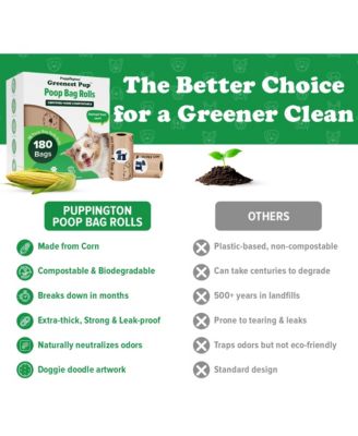 Compostable Dog Poop Bags, Latte Beige