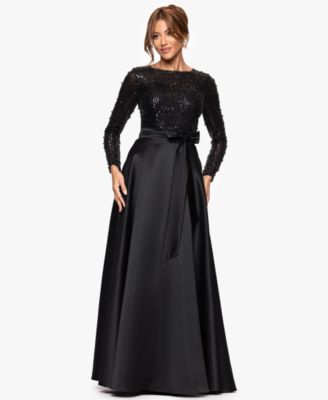 Women's Long Sleeve Ball Gown