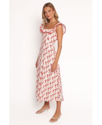 Women's Lucille Maxi Dress - Red Floral