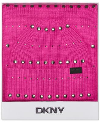 Women's 2-Piece Studded Beanie and Scarf Set