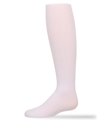 Girls Opaque Fine Ribbed Nylon Tights