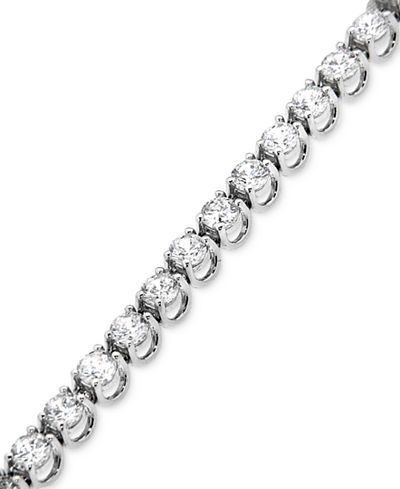 Certified Diamond Bracelet (7 ct. t.w.) in 14k White Gold