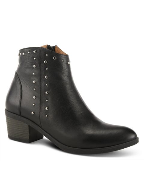 Женские ботинки Spring Step Wildwest Booties Leather with Upper, цвет: Чёрный