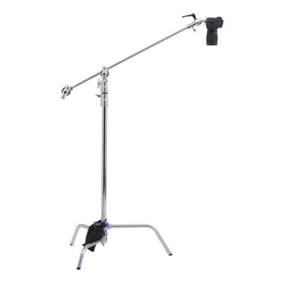 40" Master C-Stand with Sliding Leg Kit with Camera Mounting Plate and 10 lbs Weight Bag