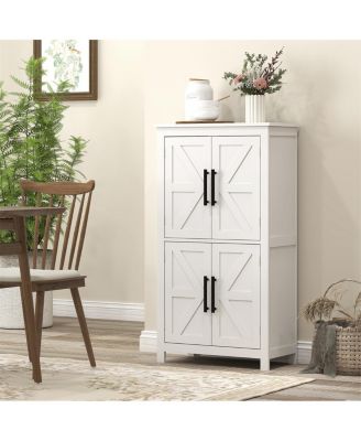 Bathroom Floor Cabinet with Ample Storage for Towels and Bathroom Essentials