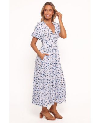 Women's Roberts Maxi Dress - Blue Ditsy Floral