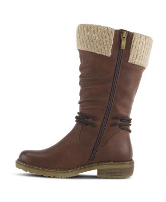Acaphine Water-Resistant Booties with Faux Shearling Lining