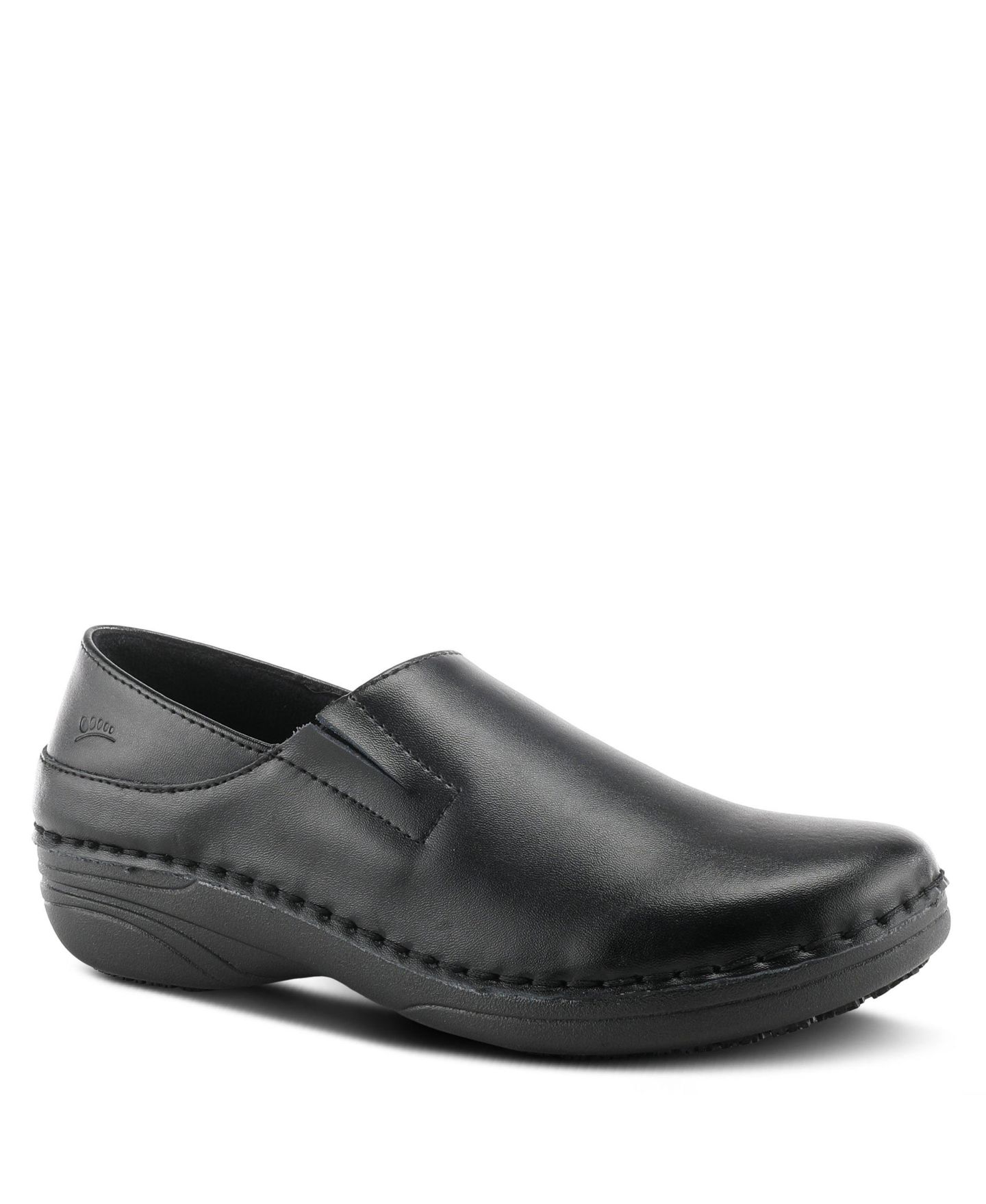 Женские туфли Spring Step Professional Manila Leather Slip-On Work Loafer with Removable Insole and Skid-Resistant Sole, цвет: Чёрный — фото 1