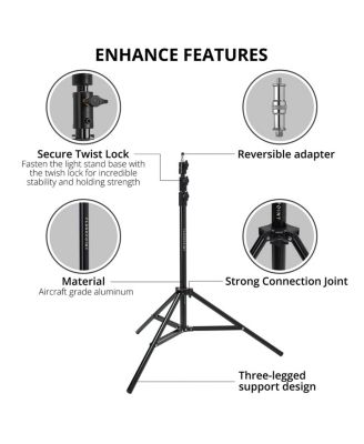 2336 43" Apollo Orb with Removable Front Diffusion Panel - Fiberglass Frame - Bundle With Flashpoint Pro Air Cushioned Heavy Duty Light Stand