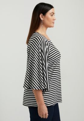 Women's June + Vie Flared Raglan Sleeve Breton Tee