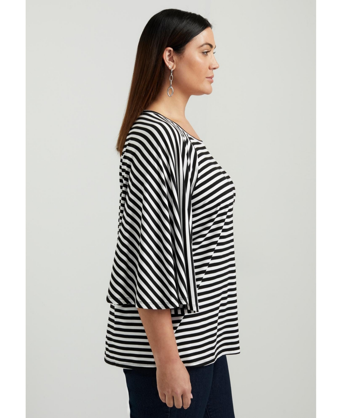 June + Vie Women's June + Vie Flared Raglan Sleeve Breton Tee