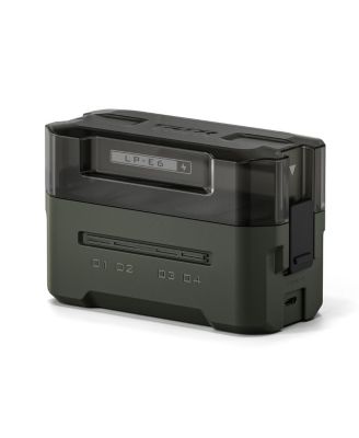 4-Channel Portable Charging Station for LP-E6 Battery, Green