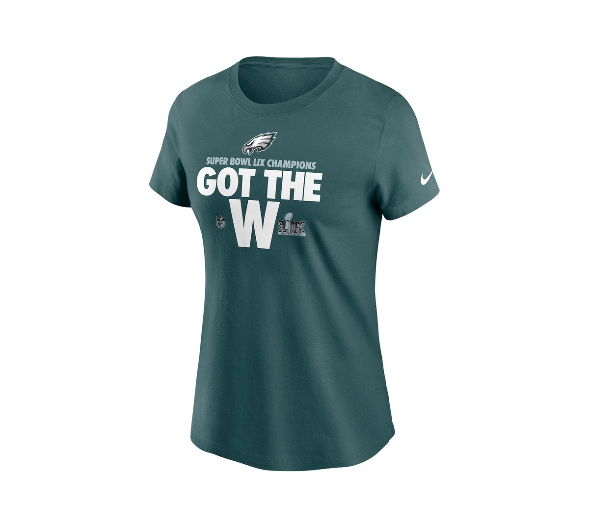 Nike Women's Green Philadelphia Eagles Super Bowl Lix Champions Parade T-Shirt