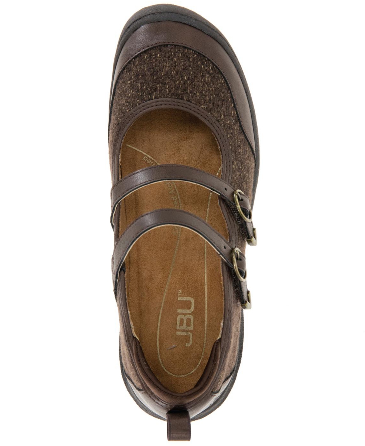 Jbu Women's Nina Slip On Mary-jane Flats In Brown