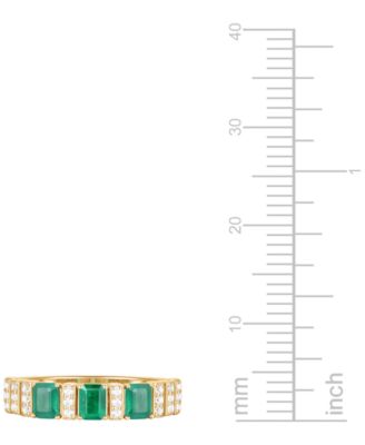 Gemstone and Diamond Ring (1/6 ct. t.w.) in 14K White Gold and (also in 14K Gold)