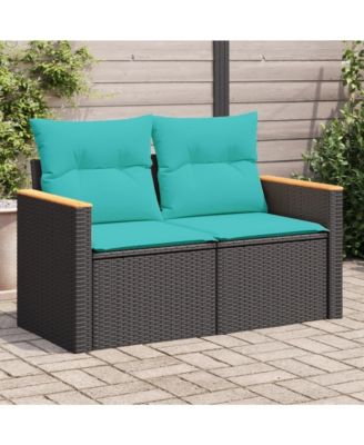 Garden Sofa Black, Blue