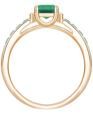 Gemstone and Diamond Ring (1/20 ct. t.w.) in 14K White Gold (also in 14K Gold)