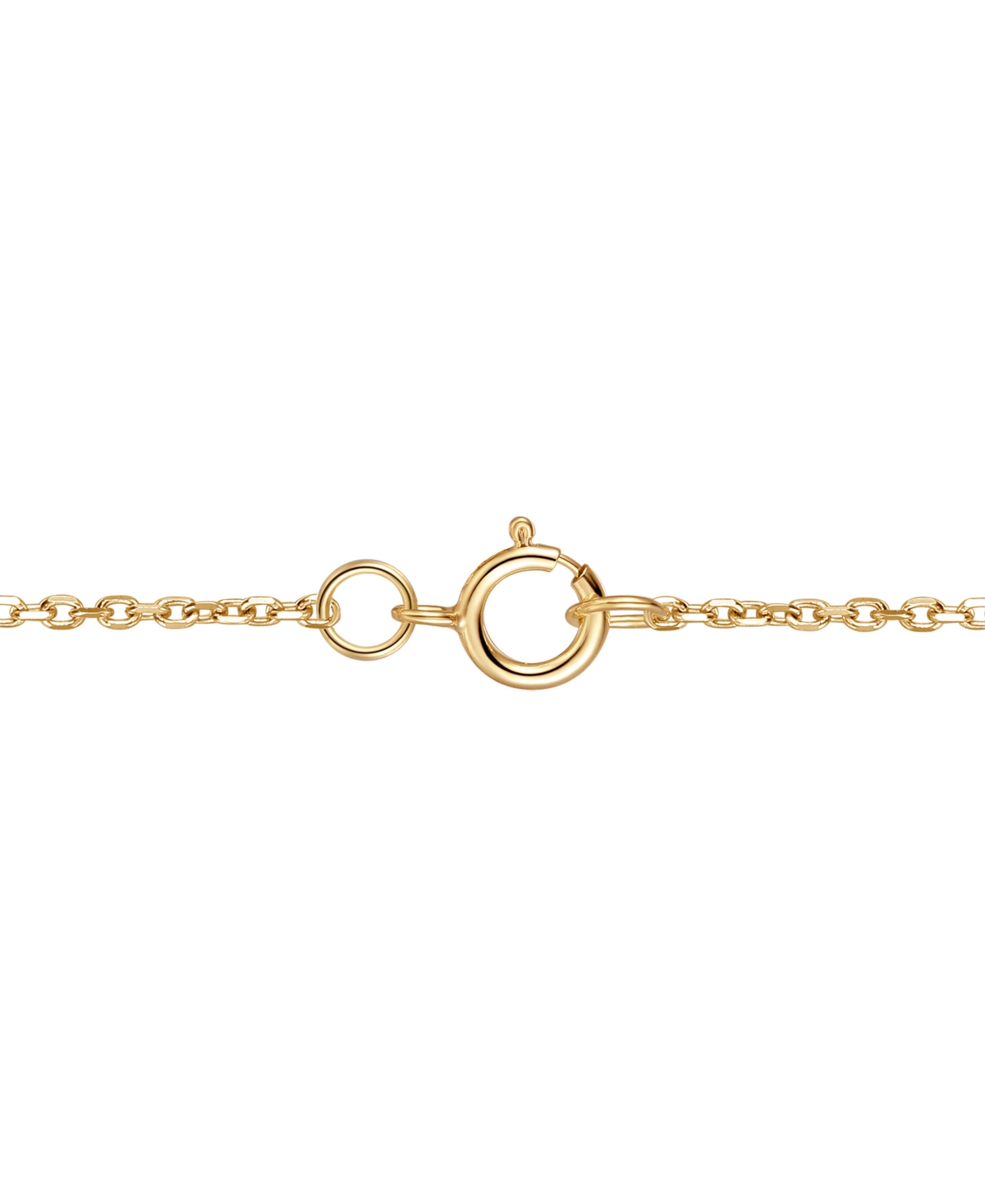 Macy's Gemstone And Diamond Necklace (1/3 Ct. T.w.) In 14k Gold And White Gold In Gold