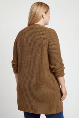 Women's Within Button-Front Shaker Cardigan Sweater