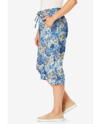 Women's Within Convertible Length Cargo Capri/Bermuda