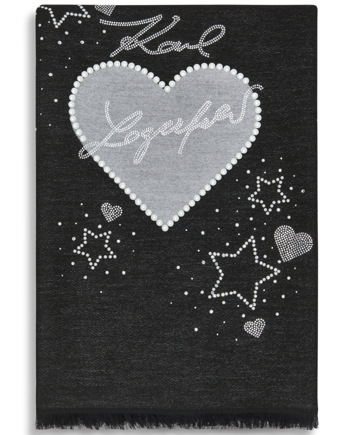 Karl Lagerfeld Paris Women's Love Karl Blanket Scarf