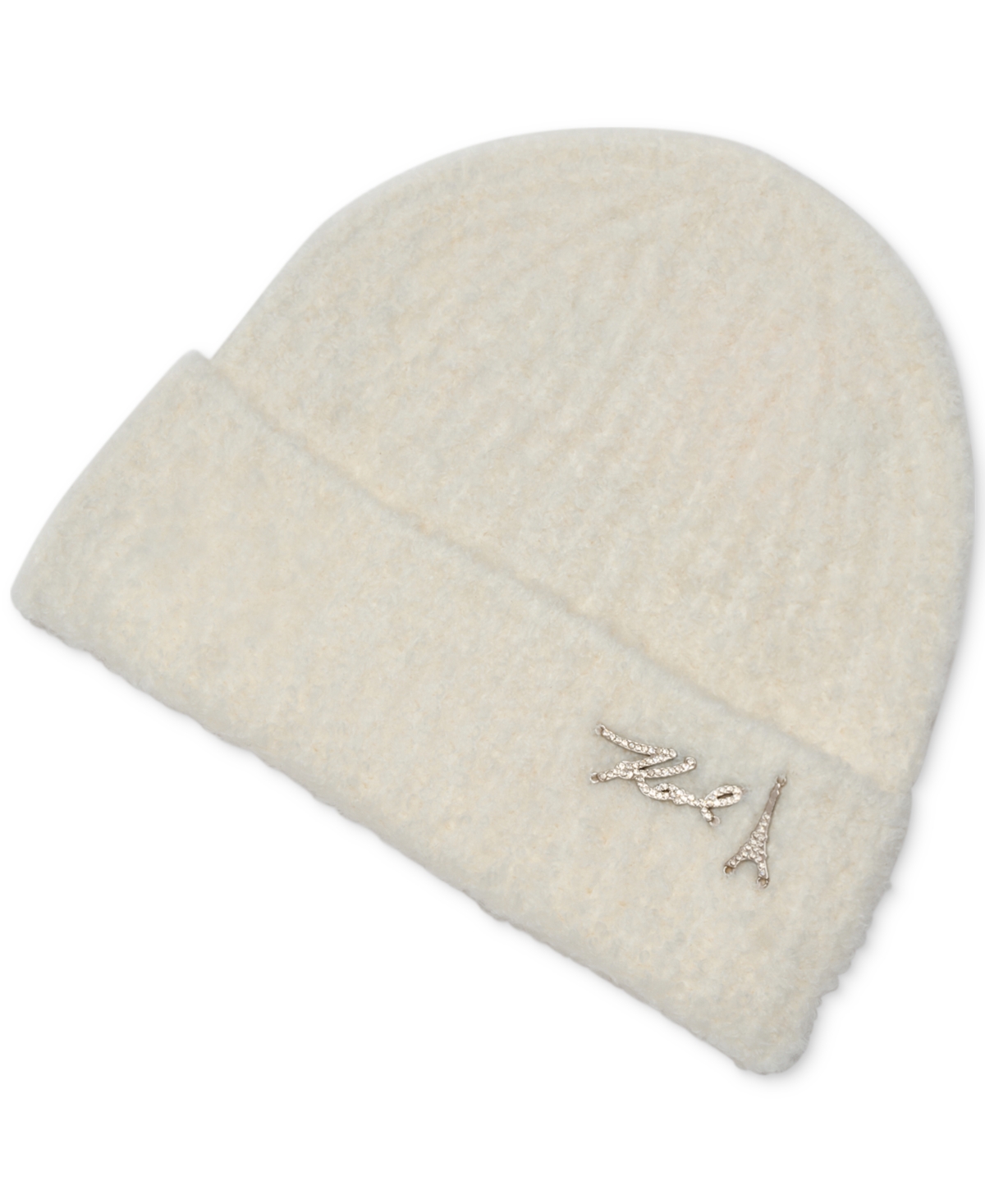 Karl Lagerfeld Paris Women's Folded Over Cuff Beanie