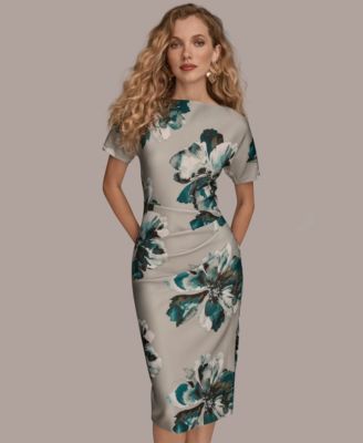 Women's Boat Neck Midi Dress