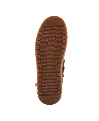 Vandis Ruched Leather Ankle Bootie with Side Lace Detail and Arch Support Insole