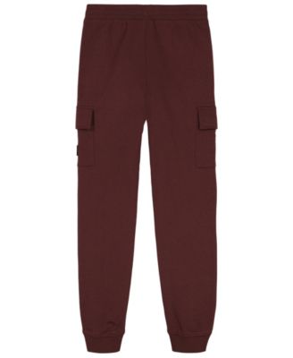 Boys' 8-20 Cargo Ribbed Waistband Fleece Joggers